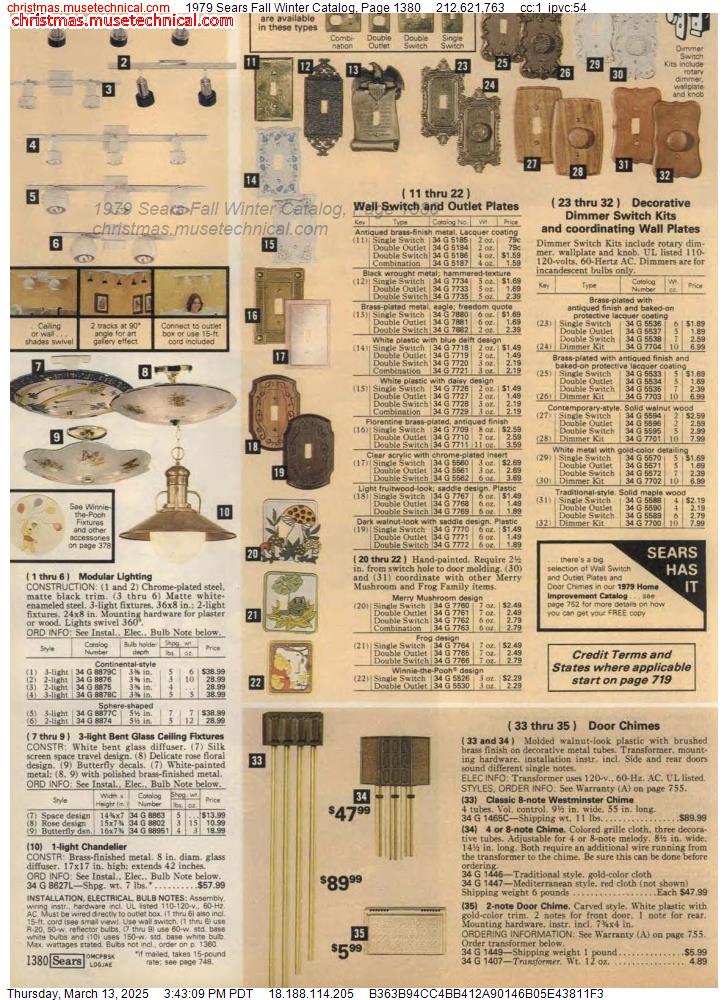 1979 Sears Fall Winter Catalog, Page 1380