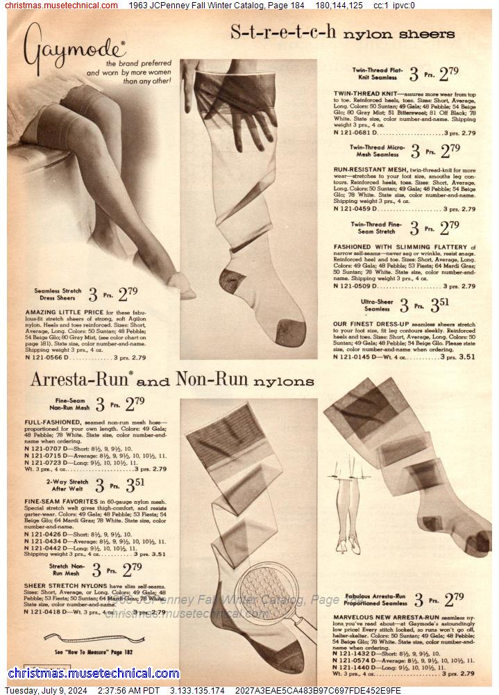 1963 JCPenney Fall Winter Catalog, Page 184