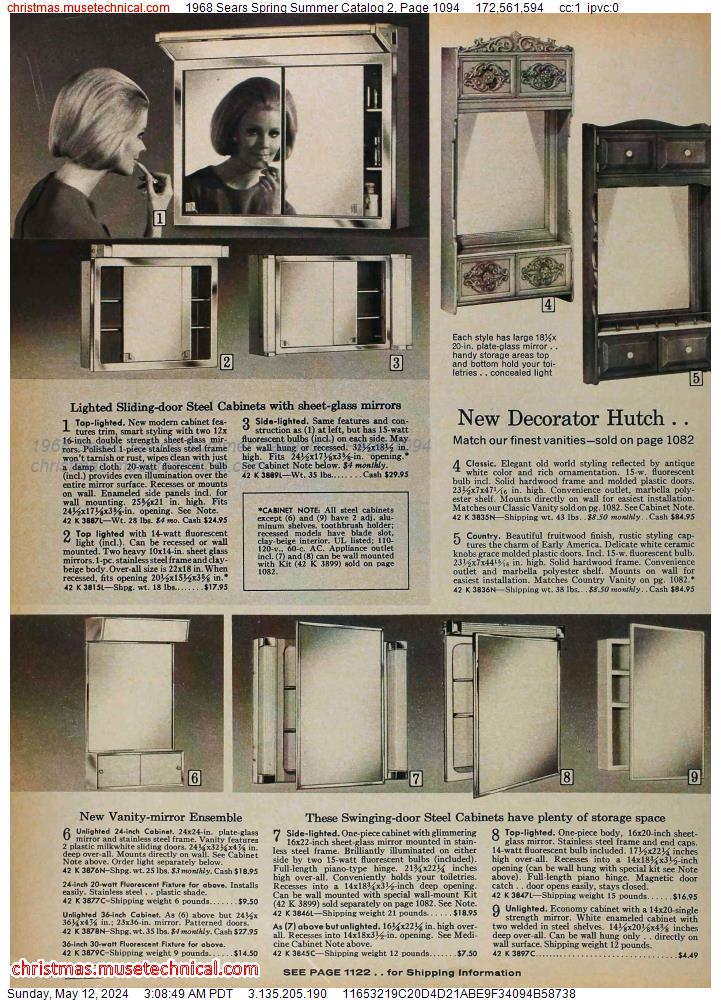 1968 Sears Spring Summer Catalog 2, Page 1094