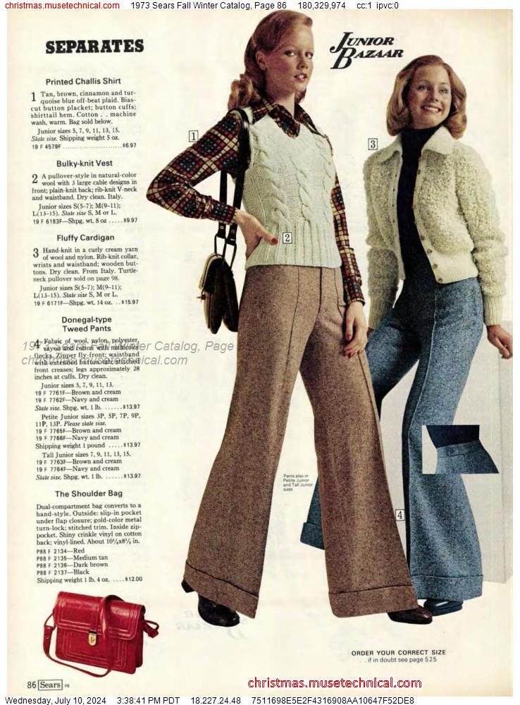 1973 Sears Fall Winter Catalog, Page 86