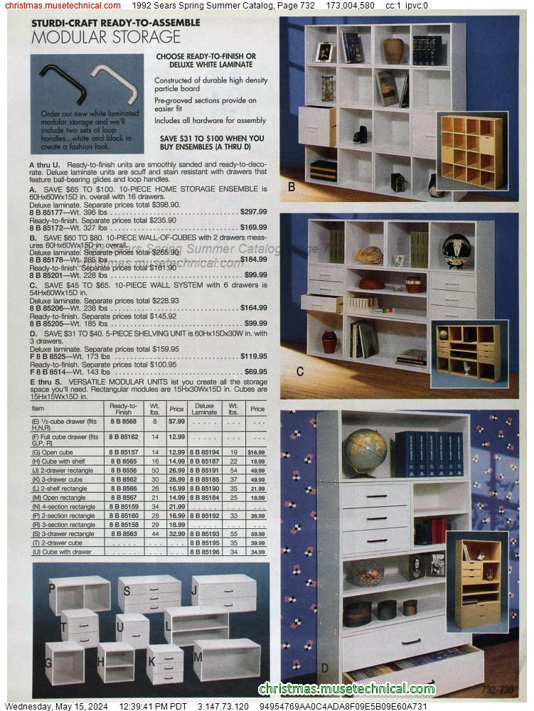 1992 Sears Spring Summer Catalog, Page 732