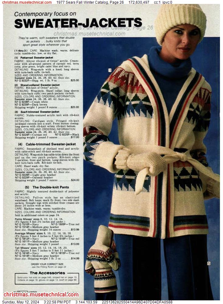 1977 Sears Fall Winter Catalog, Page 26
