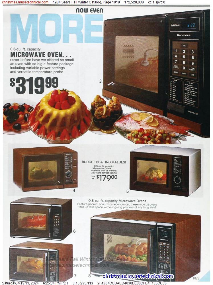 1984 Sears Fall Winter Catalog, Page 1018