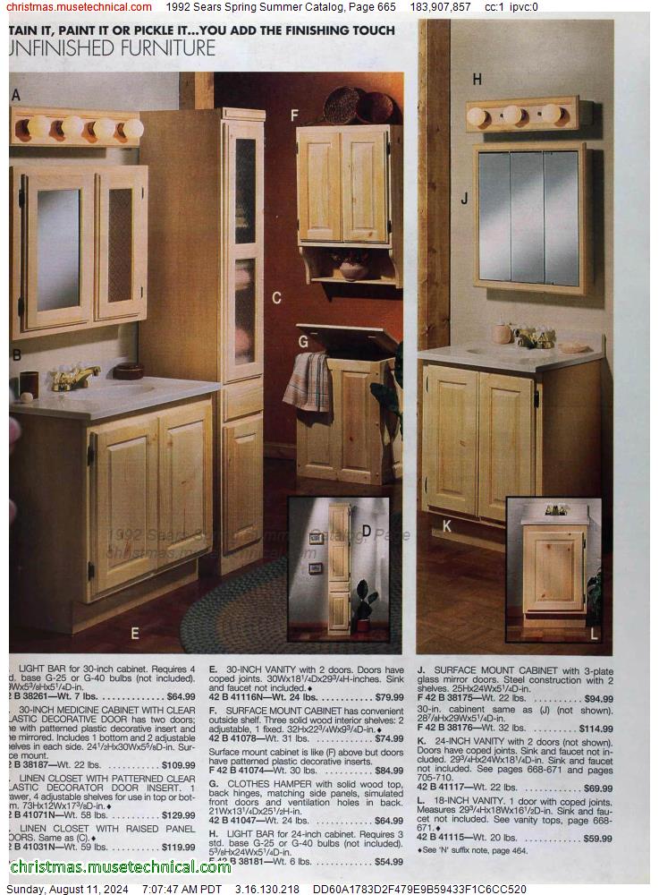 1992 Sears Spring Summer Catalog, Page 665