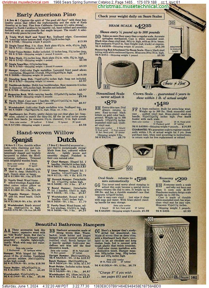 1968 Sears Spring Summer Catalog 2, Page 1465