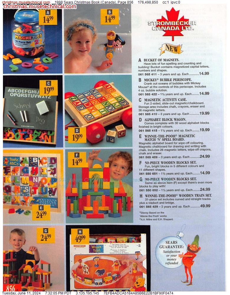 1998 Sears Christmas Book (Canada), Page 856