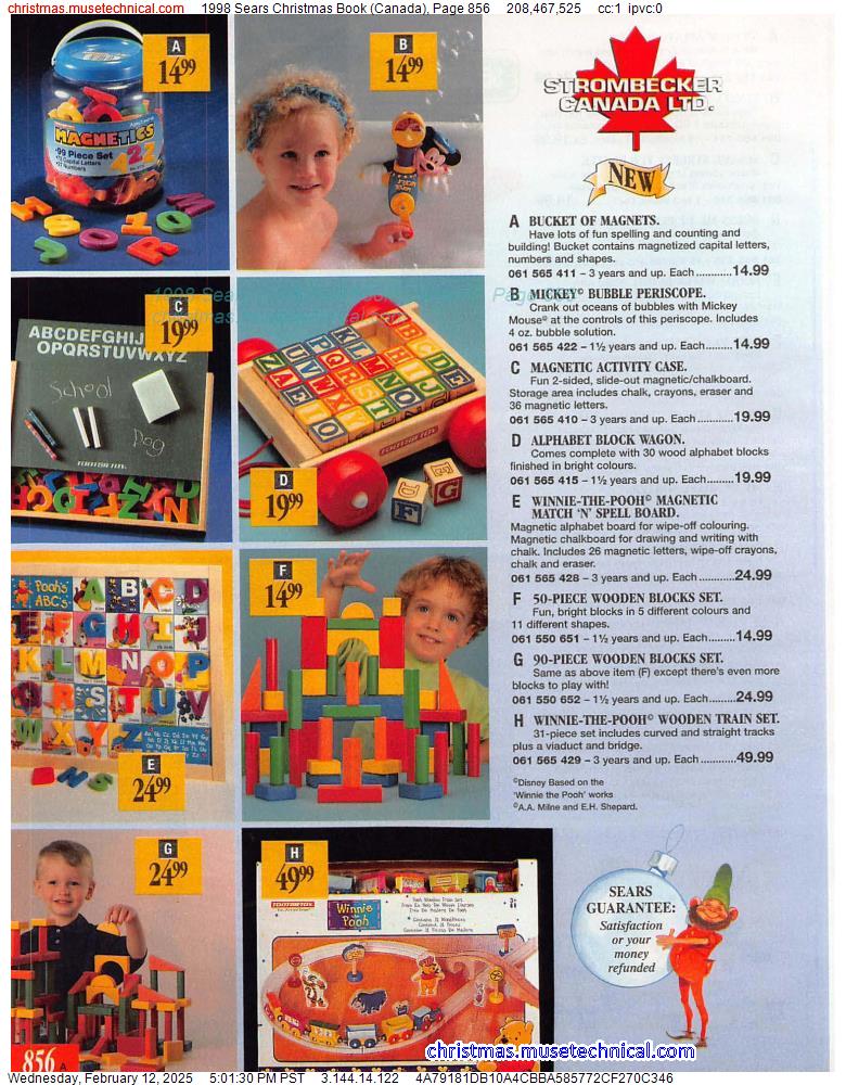 1998 Sears Christmas Book (Canada), Page 856