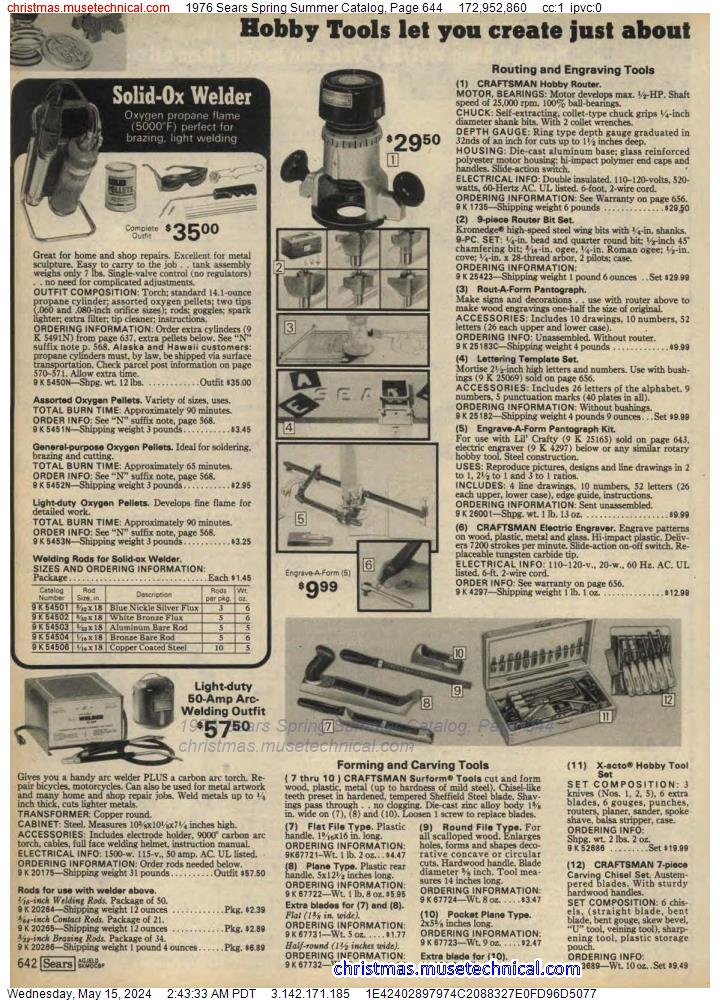 1976 Sears Spring Summer Catalog, Page 644