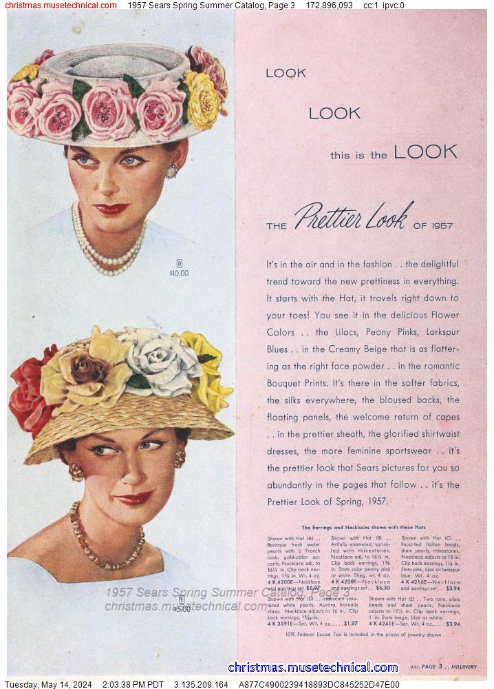 1957 Sears Spring Summer Catalog, Page 3