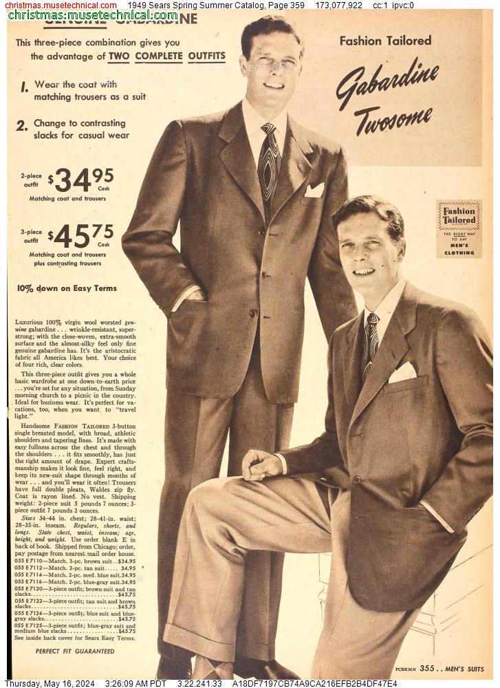 1949 Sears Spring Summer Catalog, Page 359