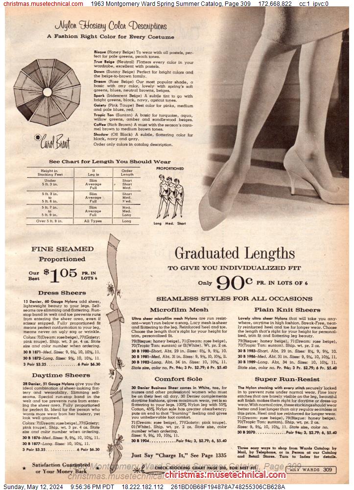 1963 Montgomery Ward Spring Summer Catalog, Page 309