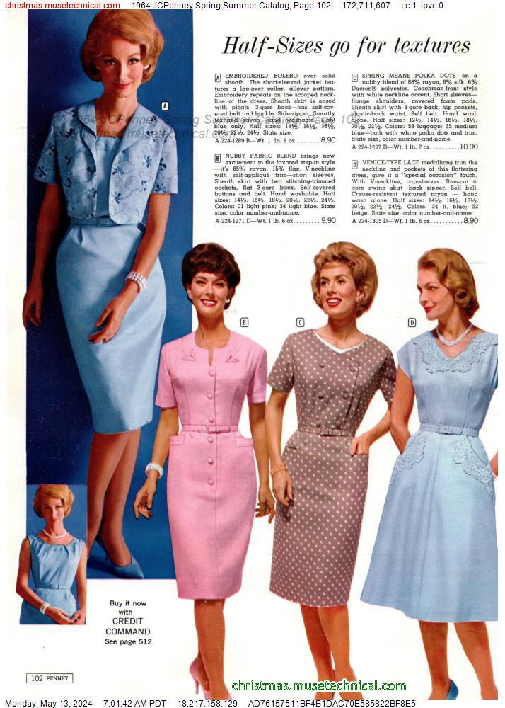 1964 JCPenney Spring Summer Catalog, Page 102