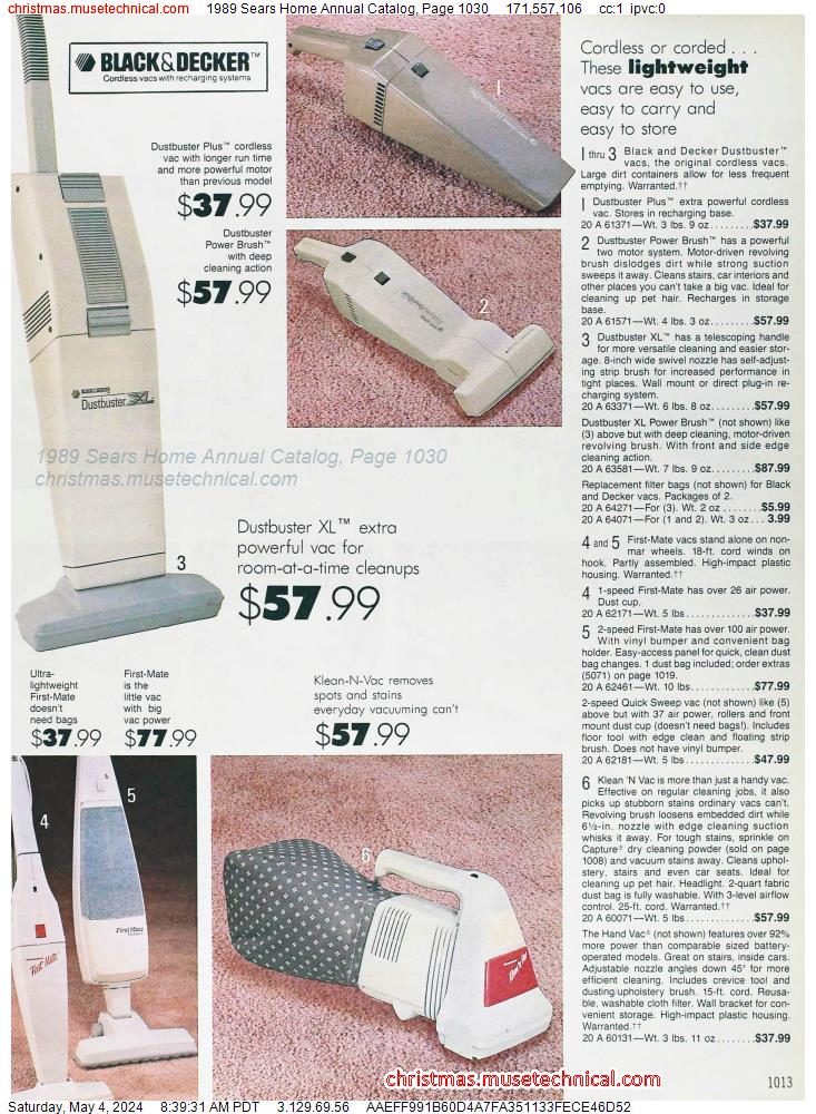 1989 Sears Home Annual Catalog, Page 1030