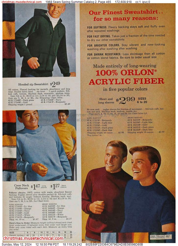 1968 Sears Spring Summer Catalog 2, Page 465