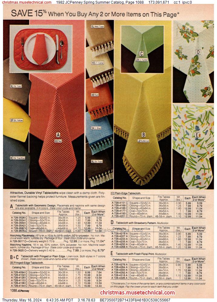 1982 JCPenney Spring Summer Catalog, Page 1088