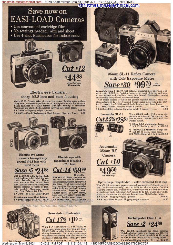 1969 Sears Winter Catalog, Page 374