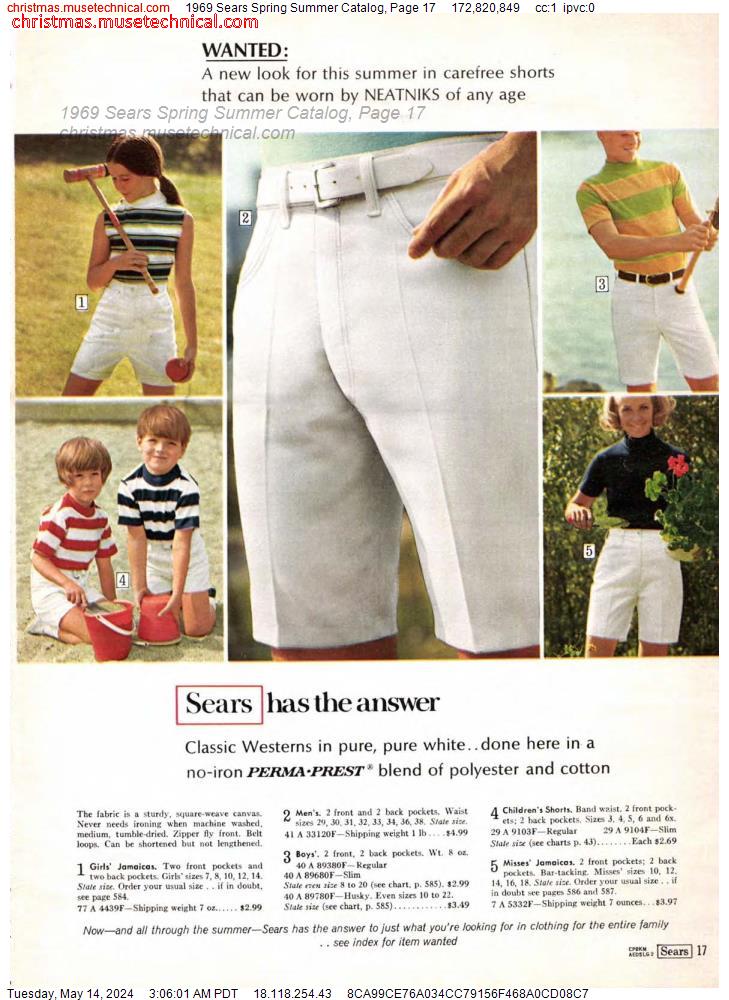 1969 Sears Spring Summer Catalog, Page 17