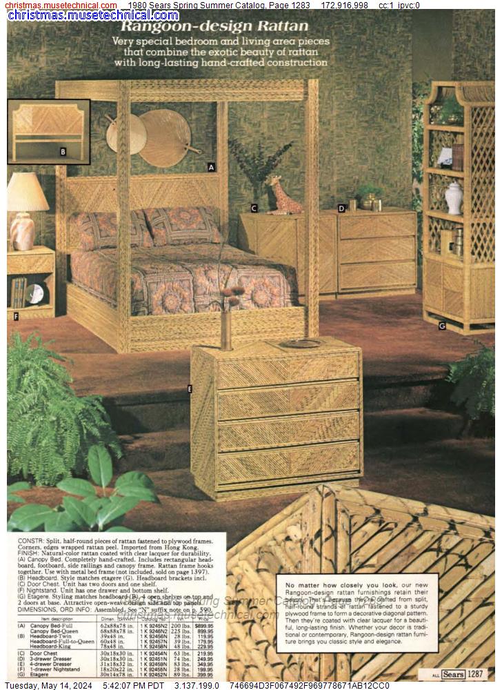 1980 Sears Spring Summer Catalog, Page 1283