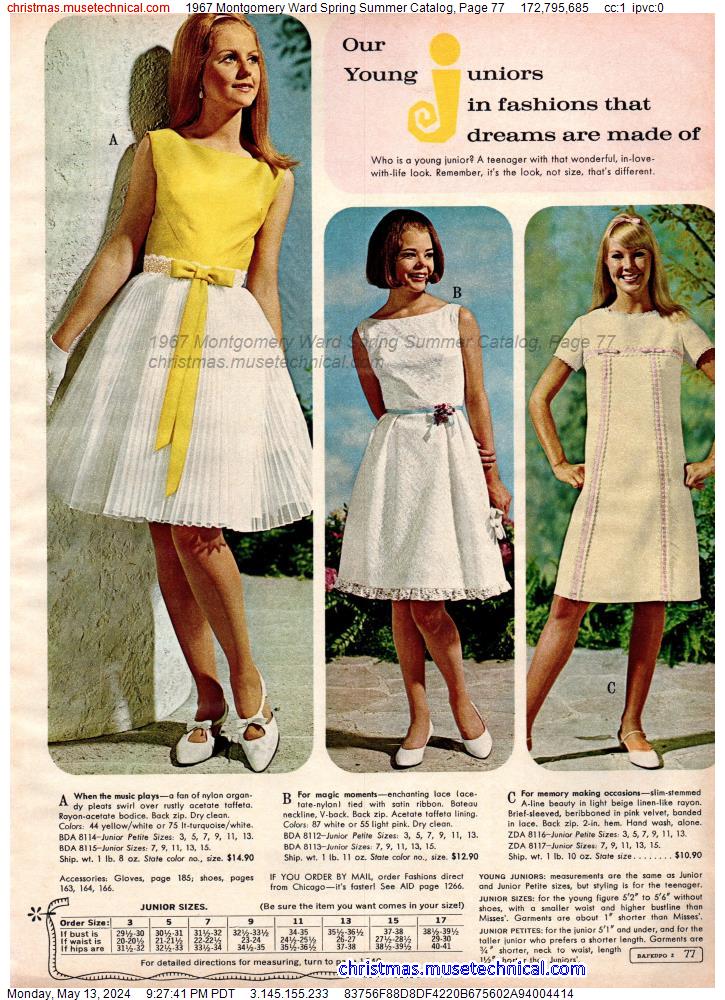 1967 Montgomery Ward Spring Summer Catalog, Page 77