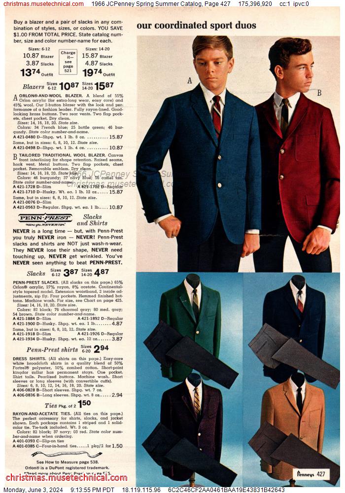 1966 JCPenney Spring Summer Catalog, Page 427