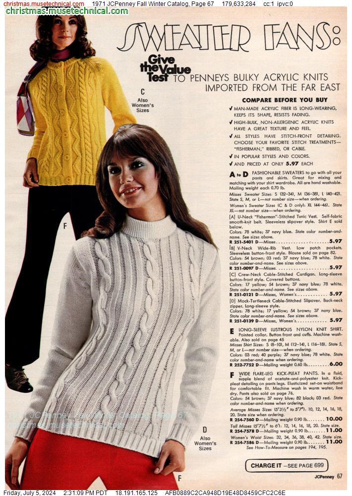 1971 JCPenney Fall Winter Catalog, Page 67