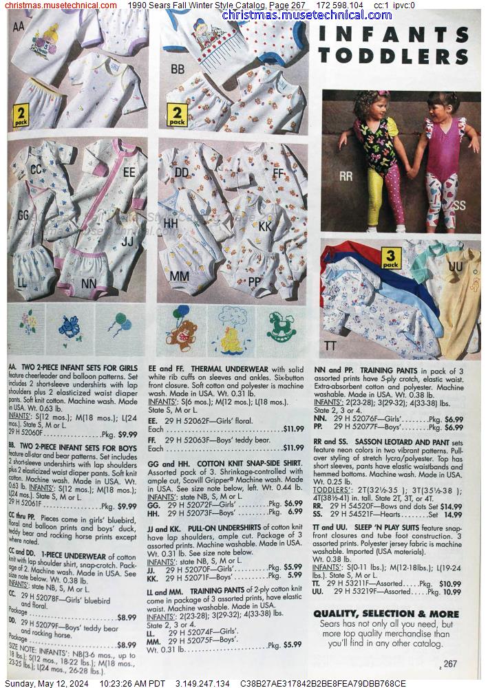 1990 Sears Fall Winter Style Catalog, Page 267