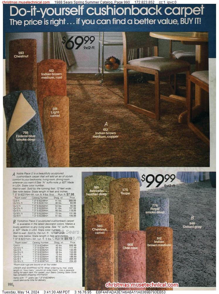 1988 Sears Spring Summer Catalog, Page 990