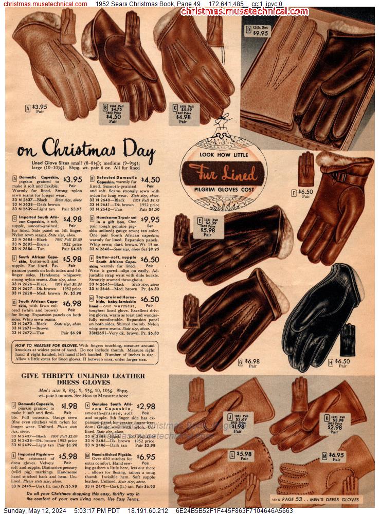1952 Sears Christmas Book, Page 49
