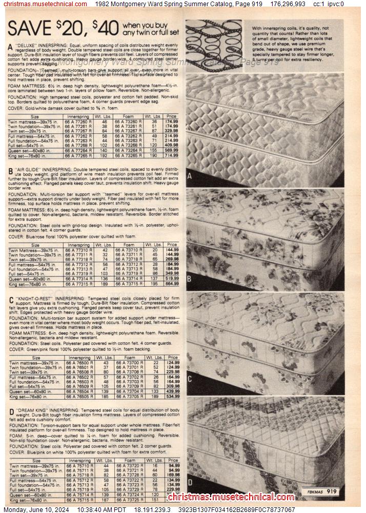 1982 Montgomery Ward Spring Summer Catalog, Page 919