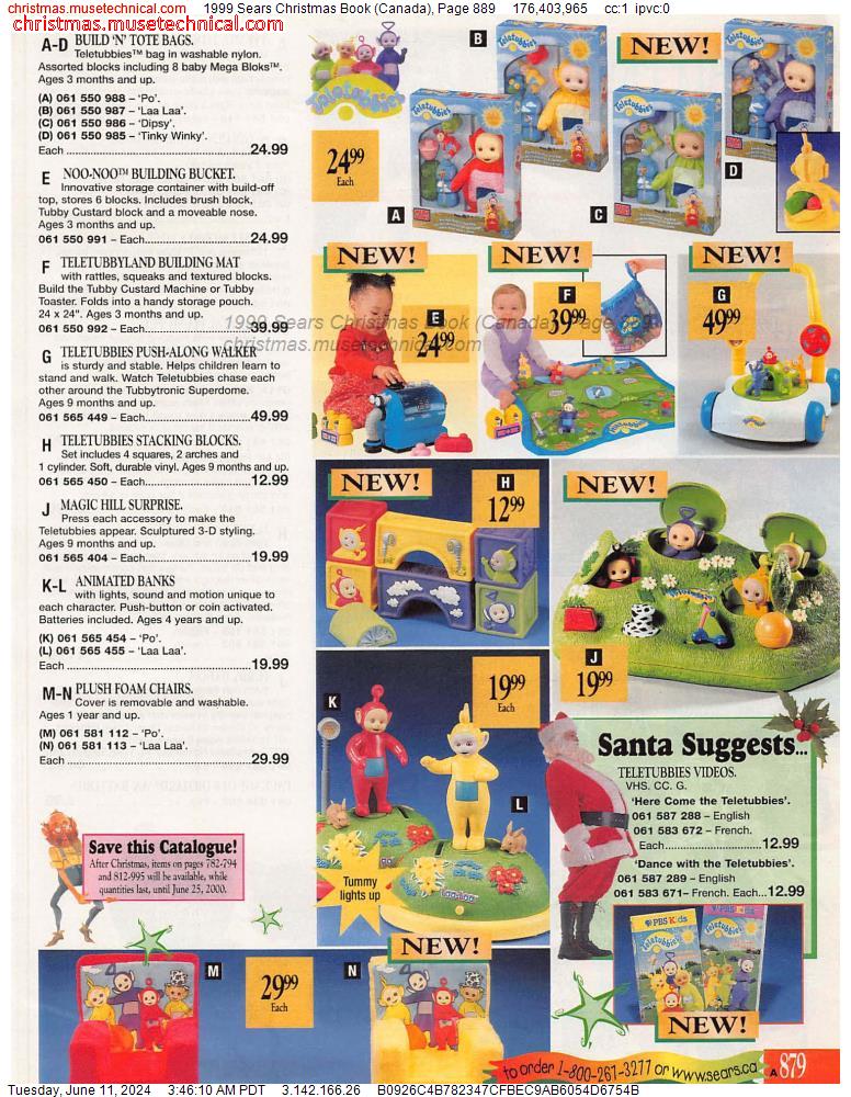 1999 Sears Christmas Book (Canada), Page 889