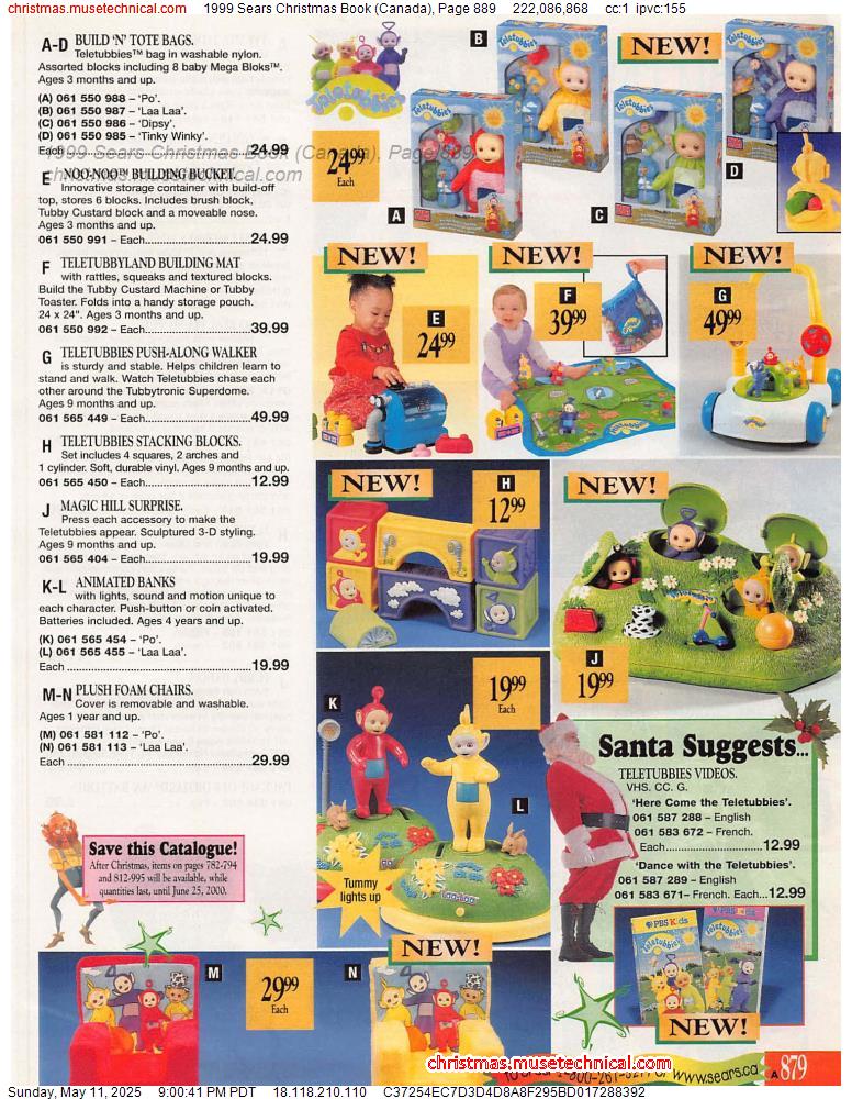 1999 Sears Christmas Book (Canada), Page 889