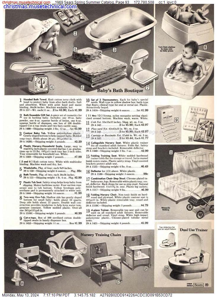 1969 Sears Spring Summer Catalog, Page 93