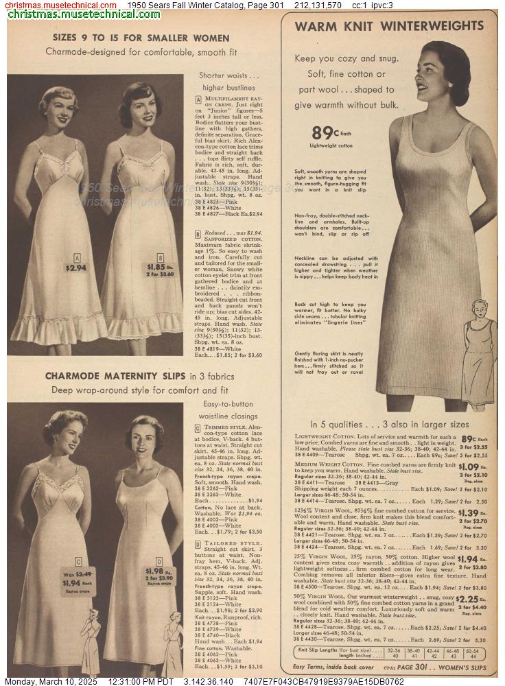 1950 Sears Fall Winter Catalog, Page 301