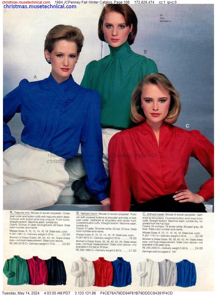 1984 JCPenney Fall Winter Catalog, Page 106