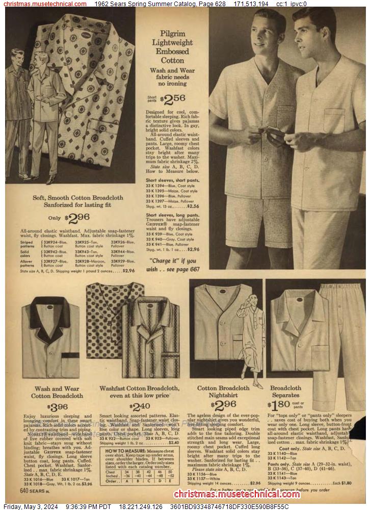 1962 Sears Spring Summer Catalog, Page 628