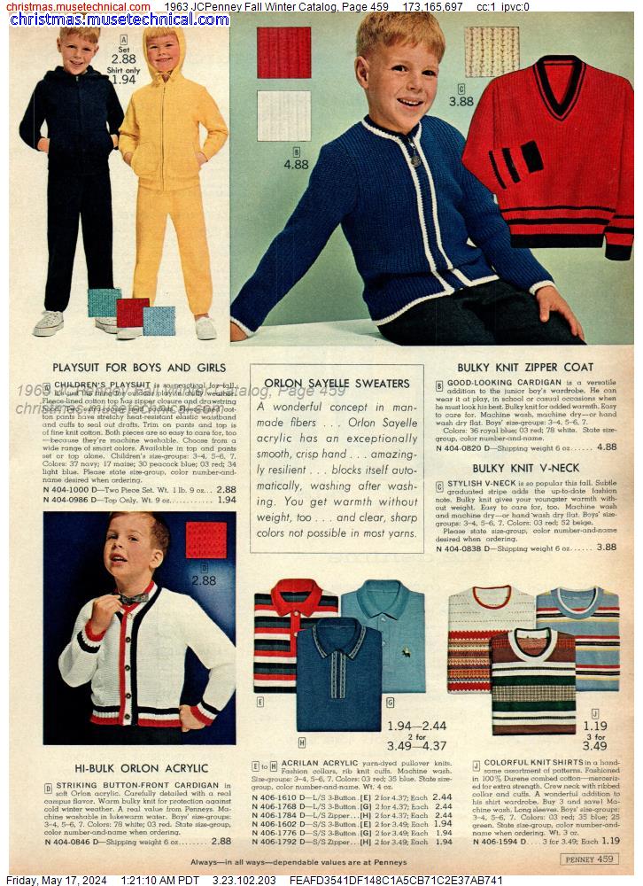 1963 JCPenney Fall Winter Catalog, Page 459