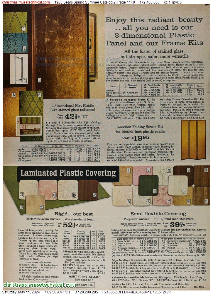 1968 Sears Spring Summer Catalog 2, Page 1140