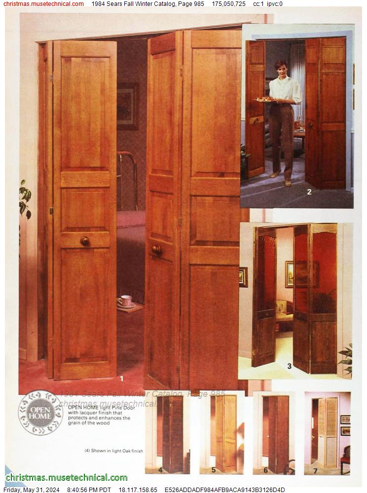 1984 Sears Fall Winter Catalog, Page 985