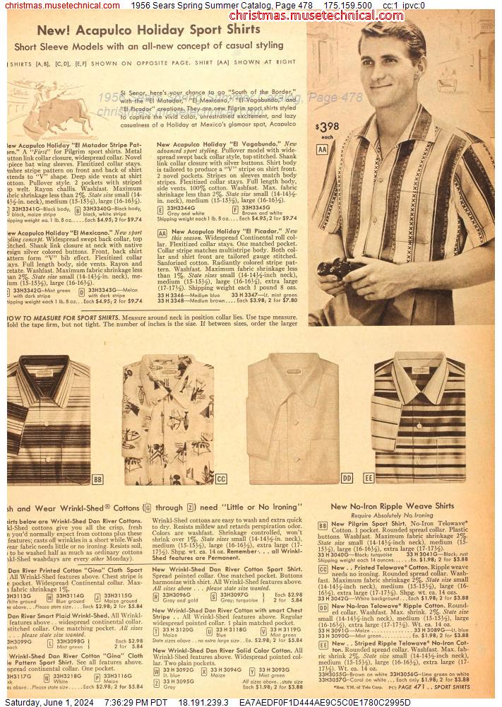 1956 Sears Spring Summer Catalog, Page 478