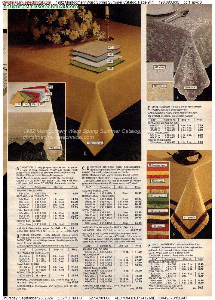 1982 Montgomery Ward Spring Summer Catalog, Page 941