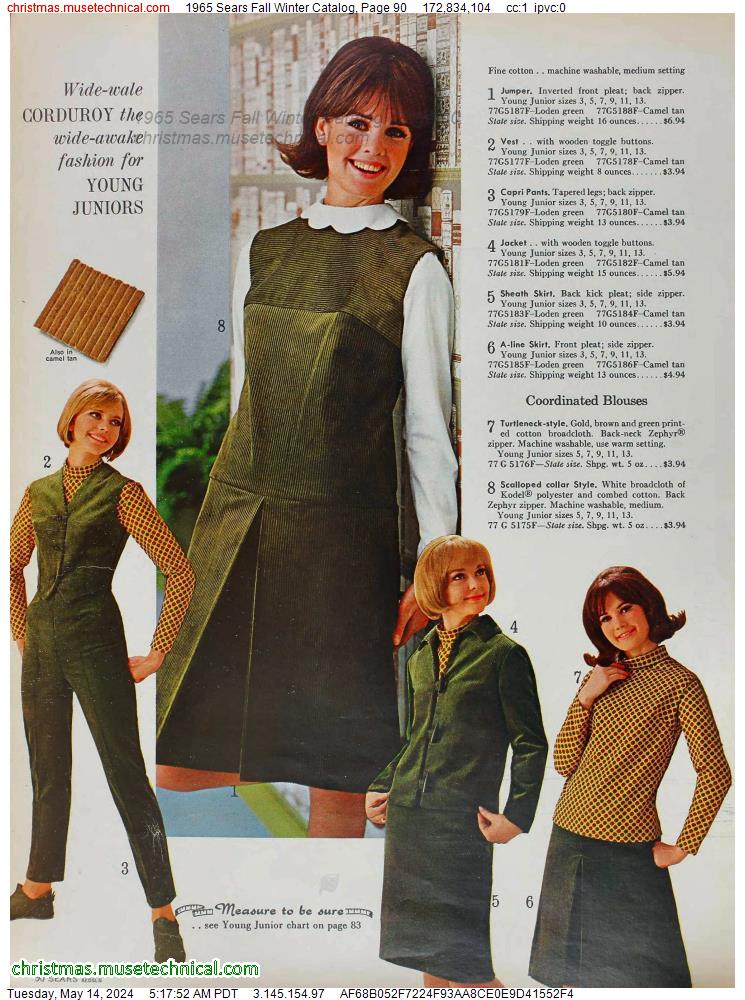 1965 Sears Fall Winter Catalog, Page 90