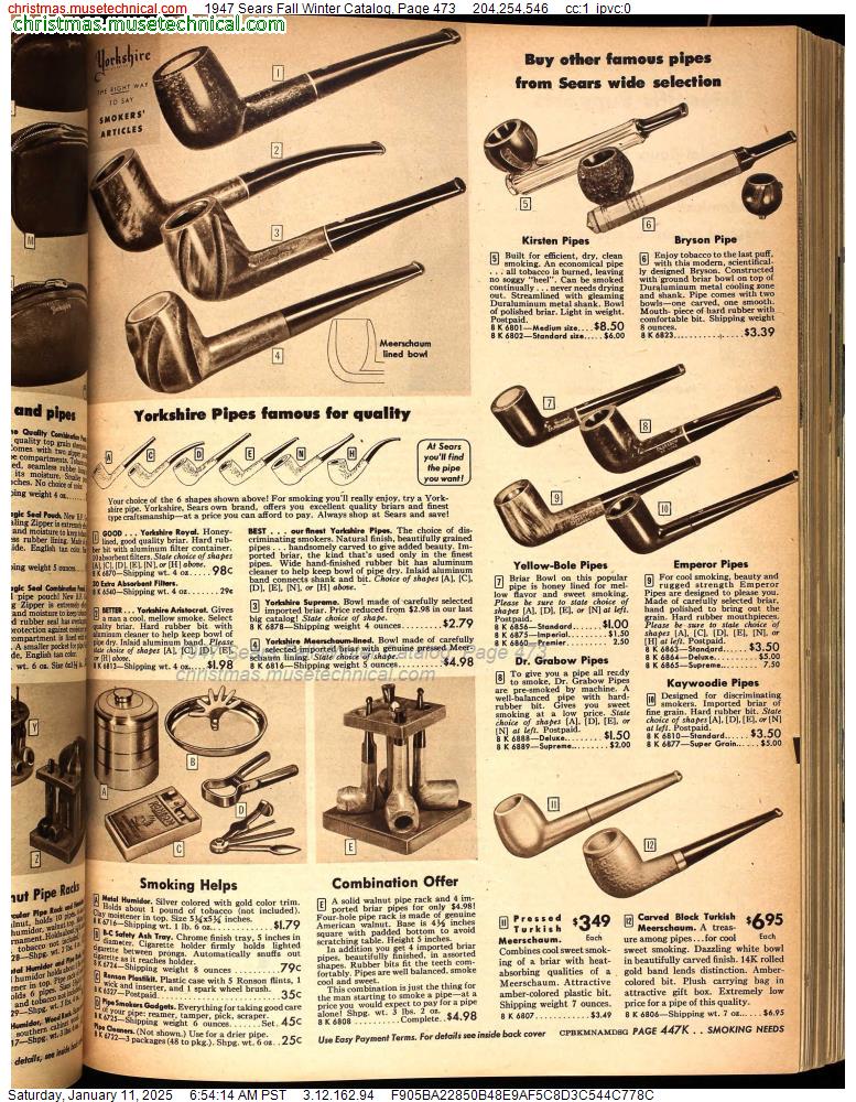 1947 Sears Fall Winter Catalog, Page 473