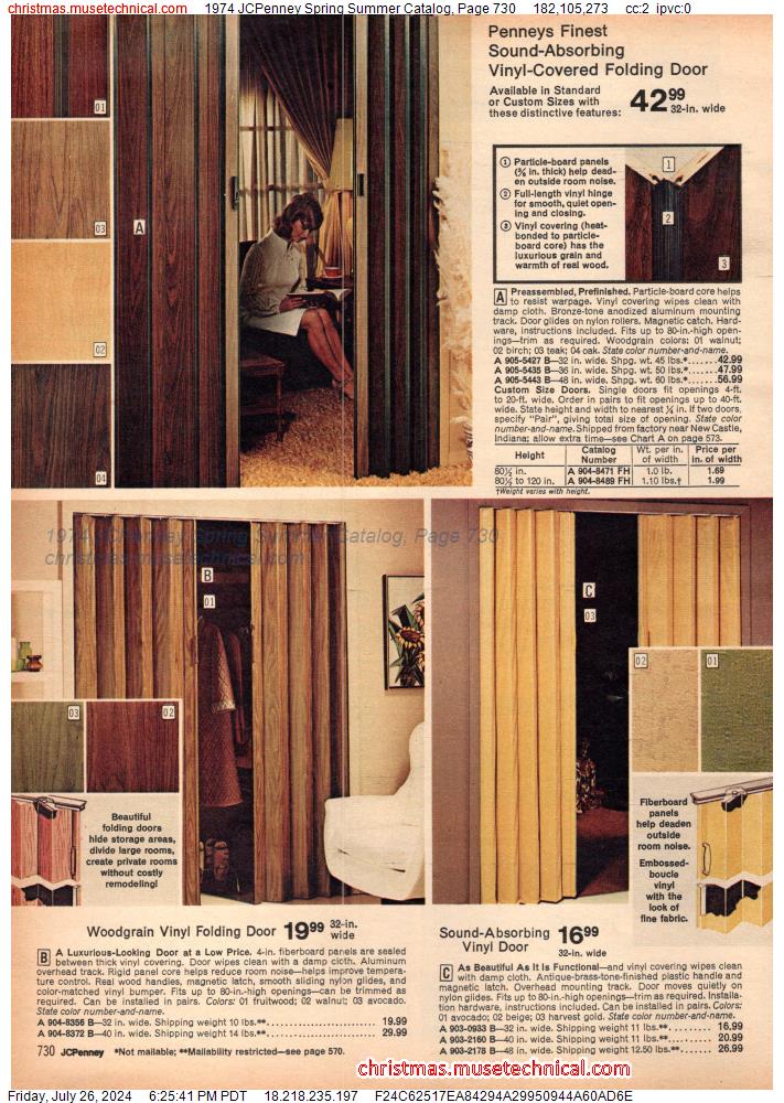 1974 JCPenney Spring Summer Catalog, Page 730