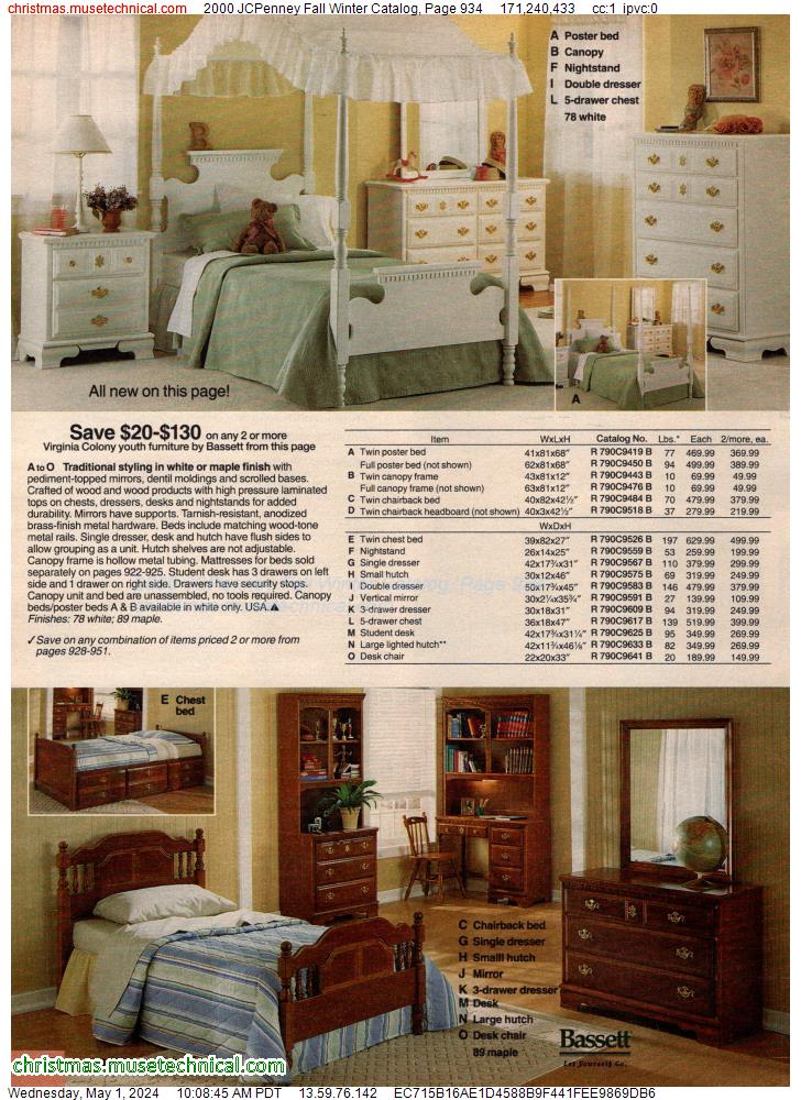 2000 JCPenney Fall Winter Catalog, Page 934