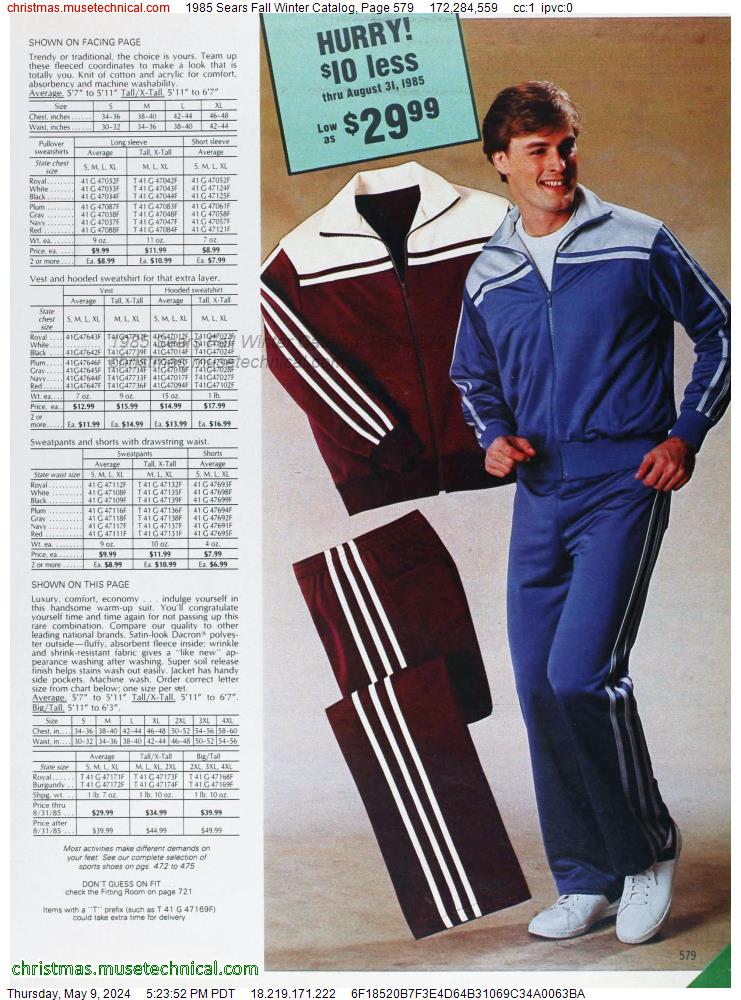 1985 Sears Fall Winter Catalog, Page 579