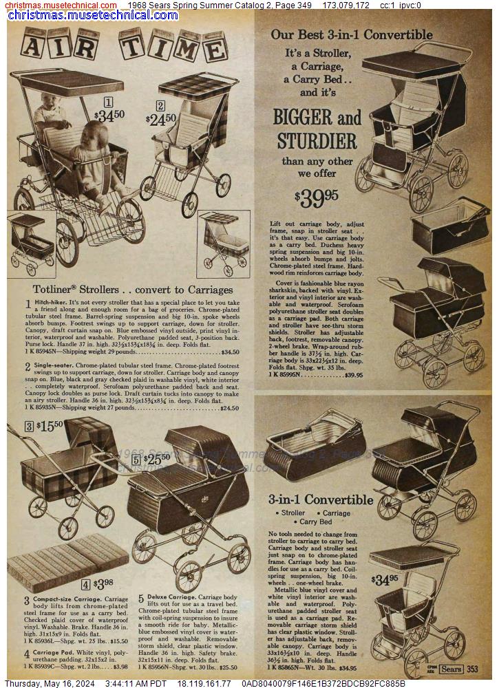 1968 Sears Spring Summer Catalog 2, Page 349