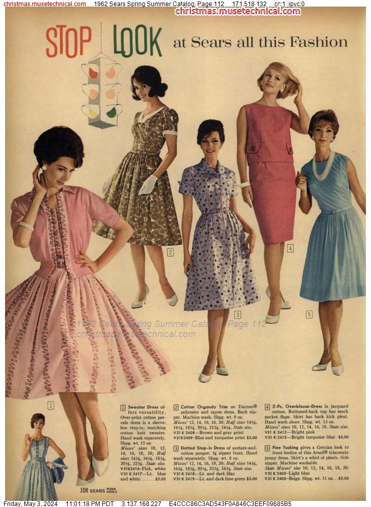 1962 Sears Spring Summer Catalog, Page 112