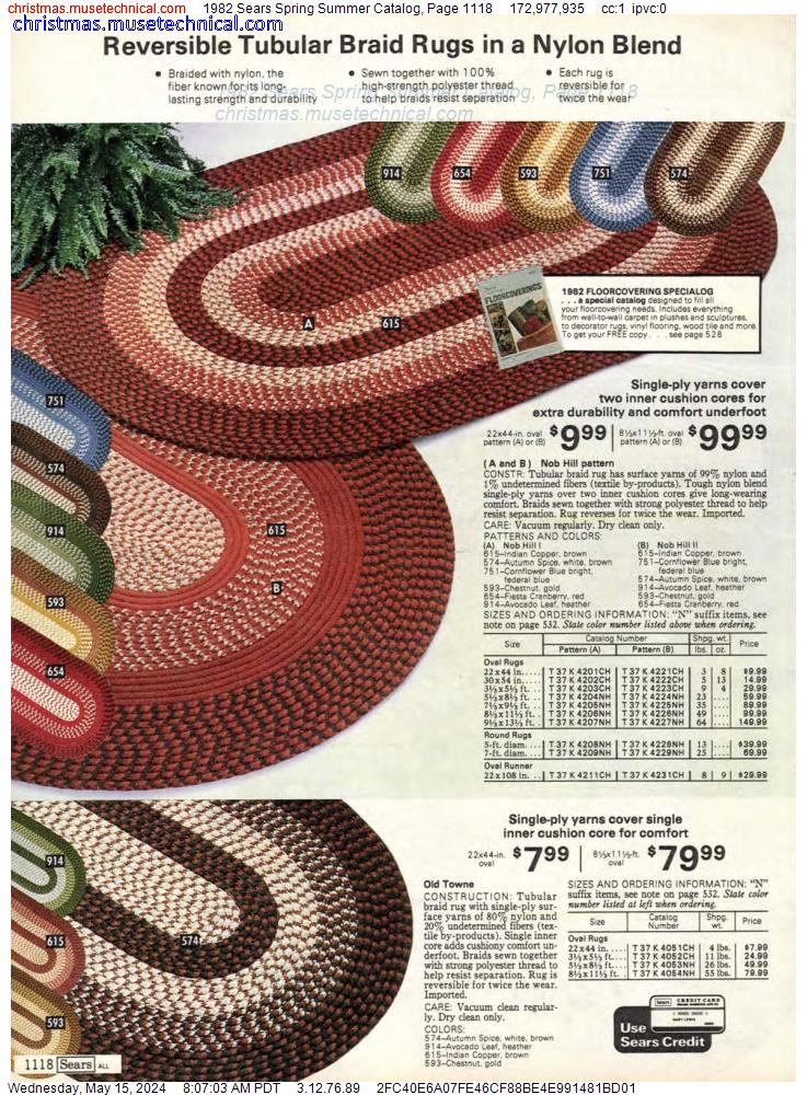 1982 Sears Spring Summer Catalog, Page 1118