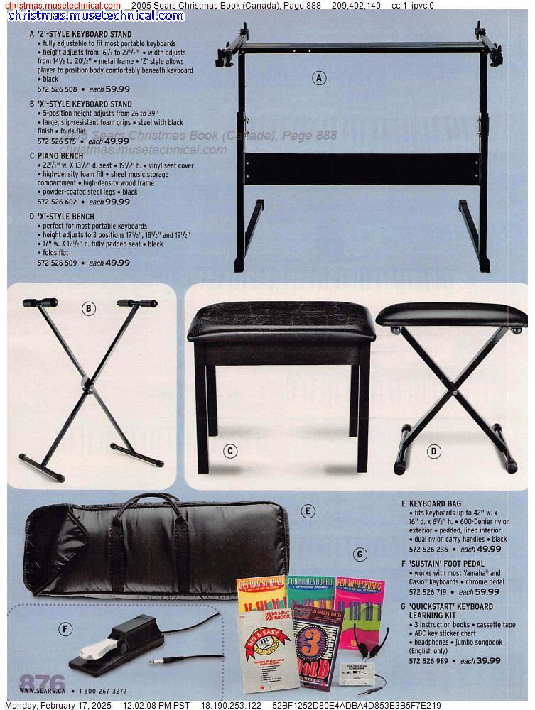 2005 Sears Christmas Book (Canada), Page 888