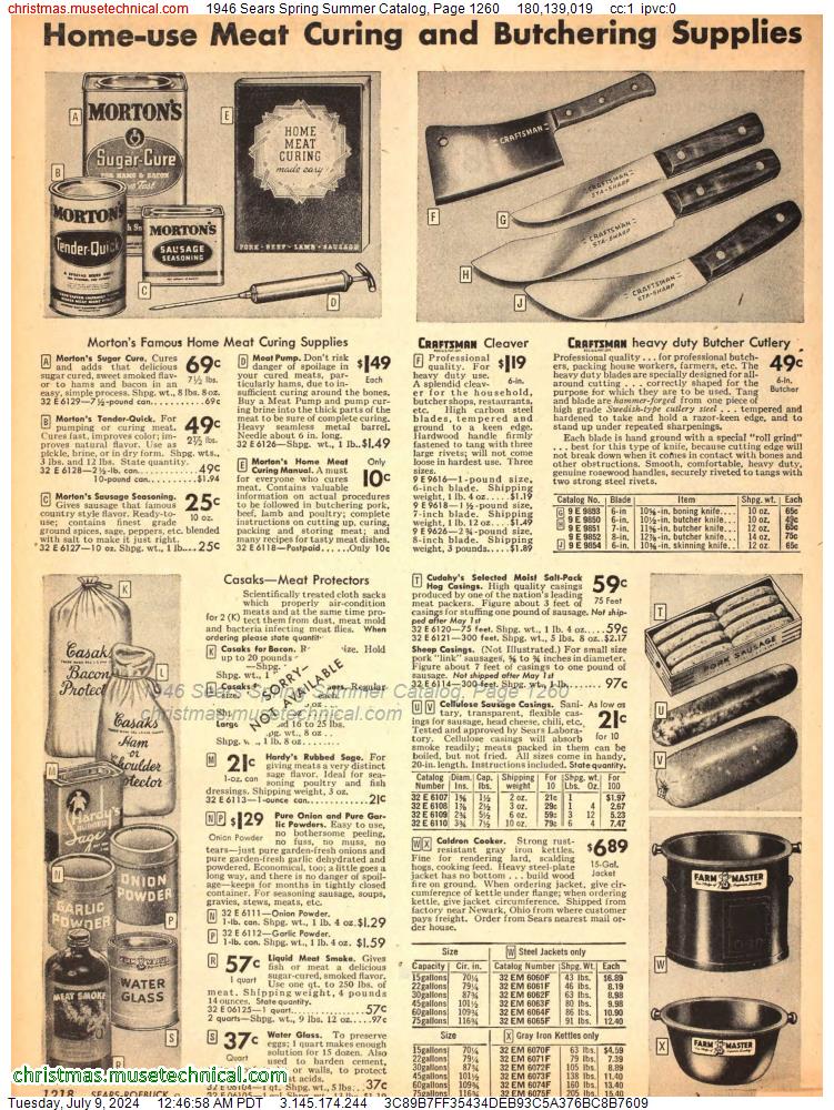 1946 Sears Spring Summer Catalog, Page 1260